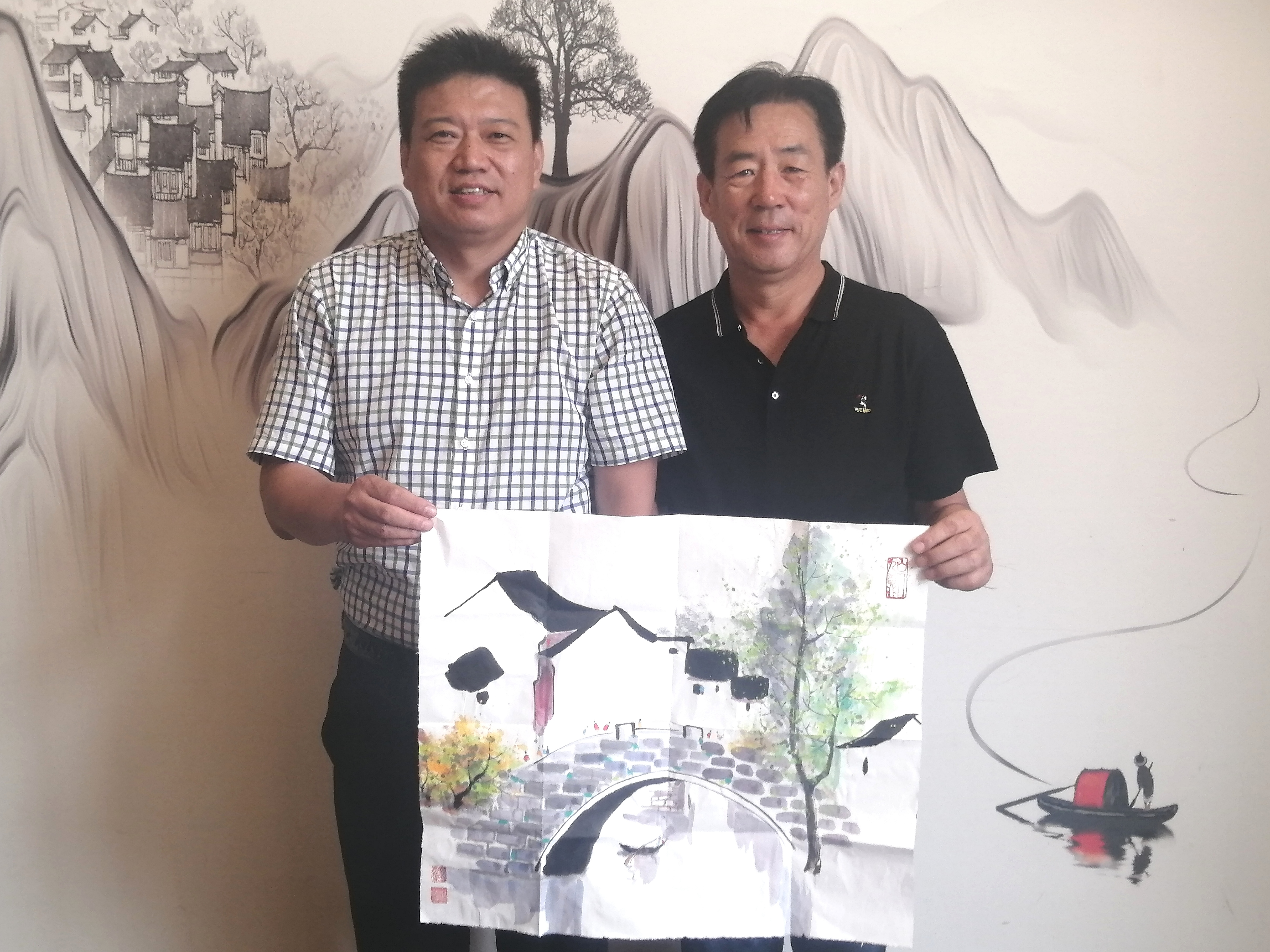 笔墨情怀 水墨丹青——栾建胜教授水墨山水风光画