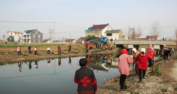 盐城东台南沈灶镇拉开今春植树造林序幕