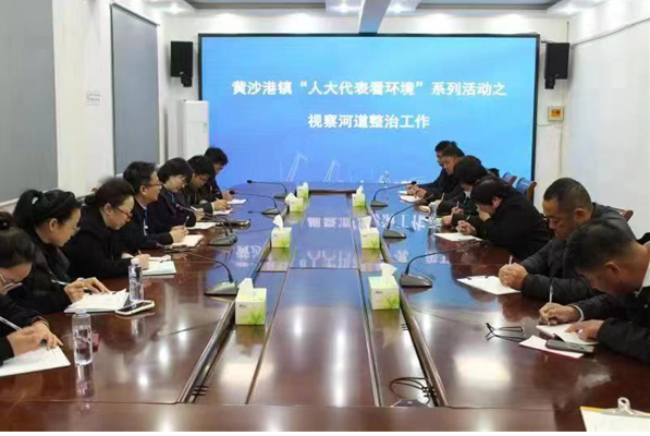 盐城市射阳县黄沙港镇：人大代表视察助力河道环境提升