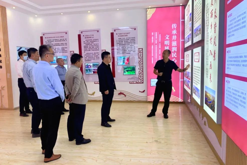 青岛西海岸新区马金华一行到张家楼街道调研画美达尼乡村振兴示范片区建设情况