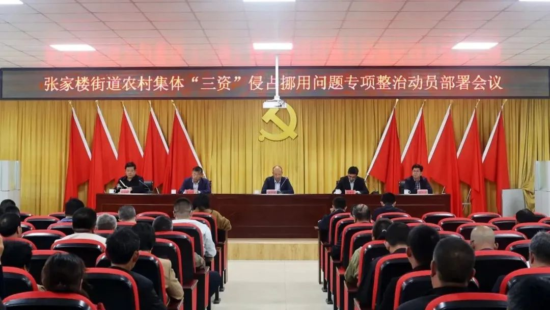 青岛西海岸新区张家楼街道召开农村集体“三资”侵占挪用问题专项整治动员会议