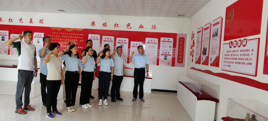 省民委经济发展处、省建行机构业务部党支部赴定州开展联学共建活动