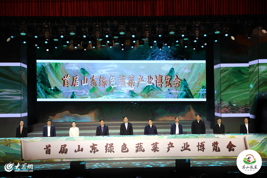 首届山东绿色蔬菜产业博览会在兰陵县开幕