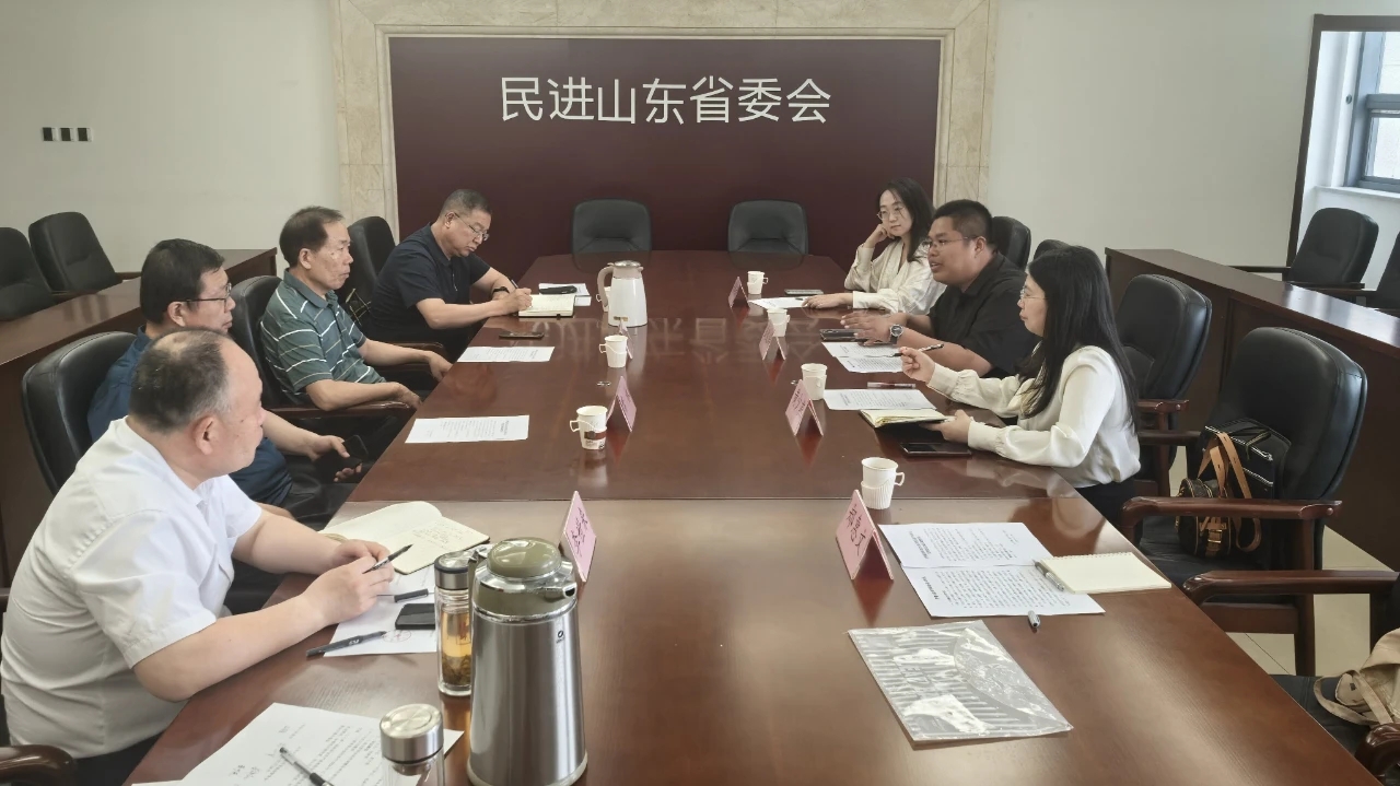 民进中央开明慈善基金会秘书长武俊涛一行来山东调研