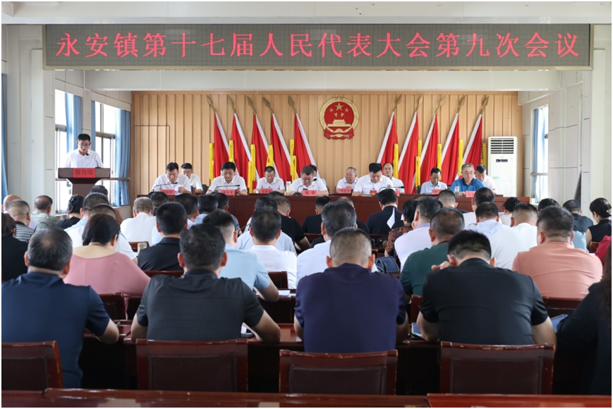 永安镇第十七届人民代表大会第九次会议胜利召开